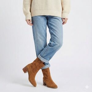 Steve Madden Romney Square Toe Suede Boots